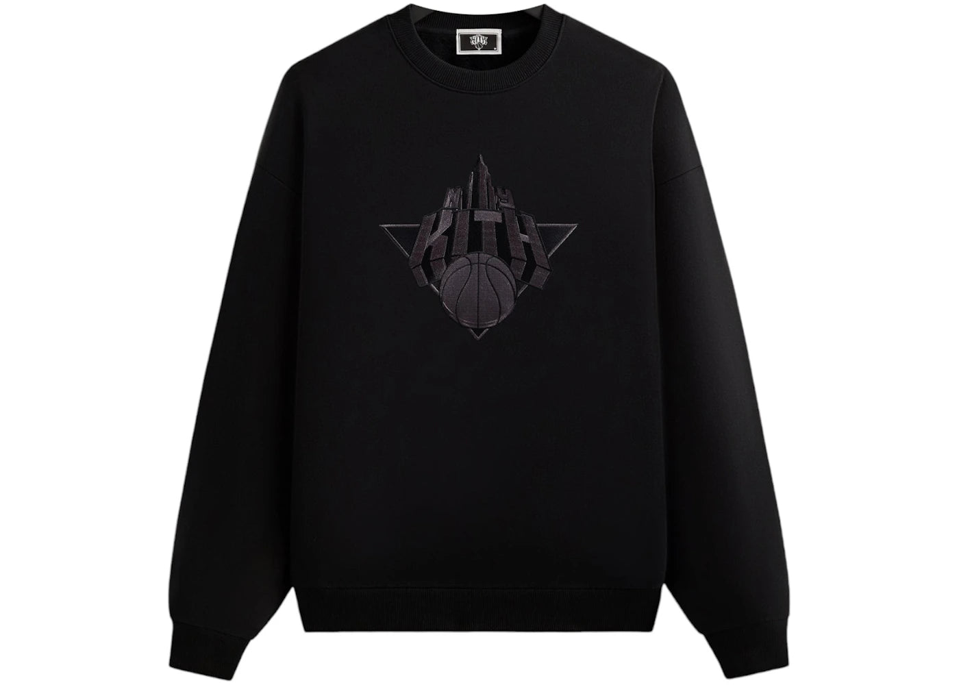 Kith x New York Knicks Empire Vintage Nelson Crewneck Black