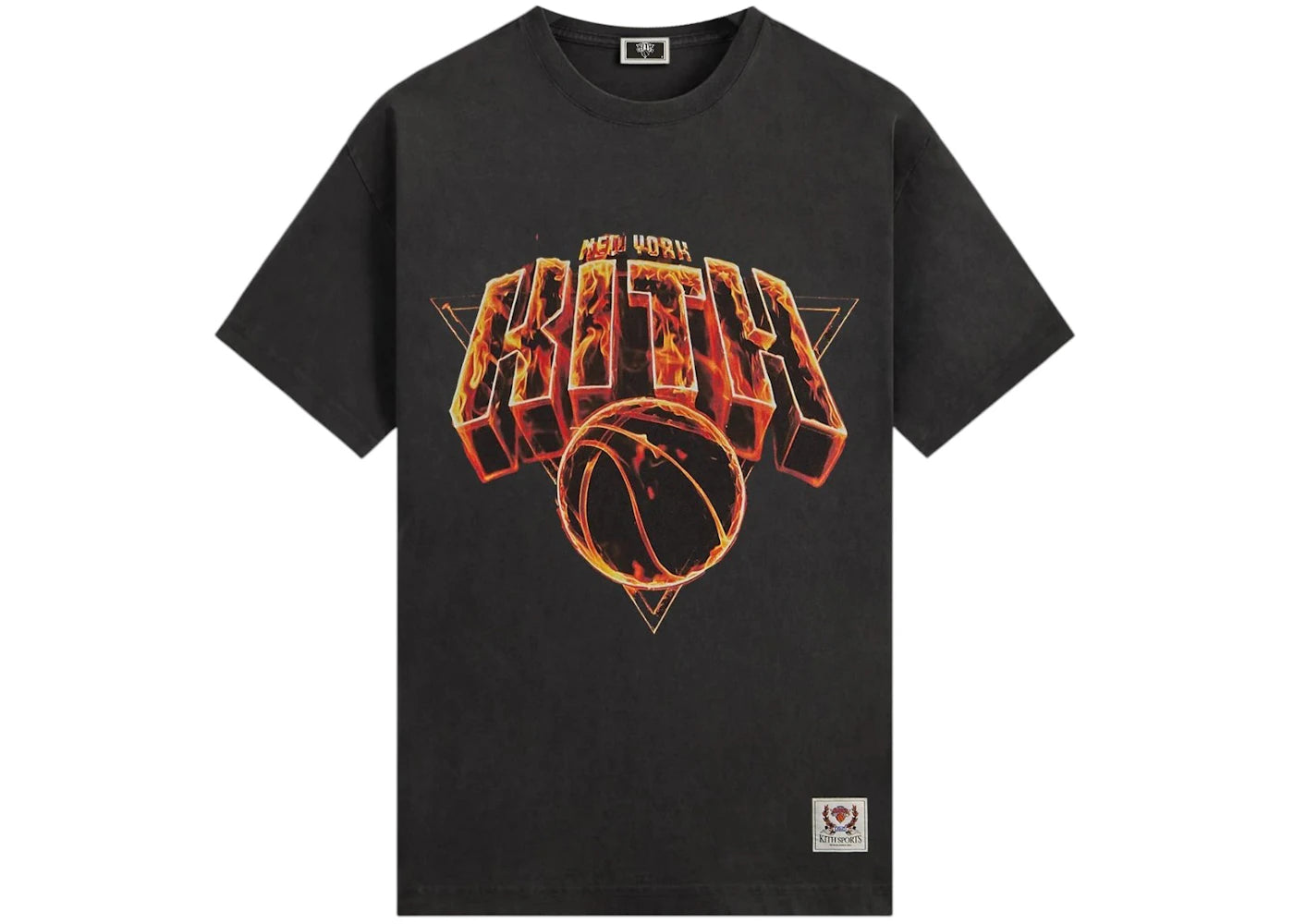 Kith x New York Knicks Fire Vintage Jones Tee Black