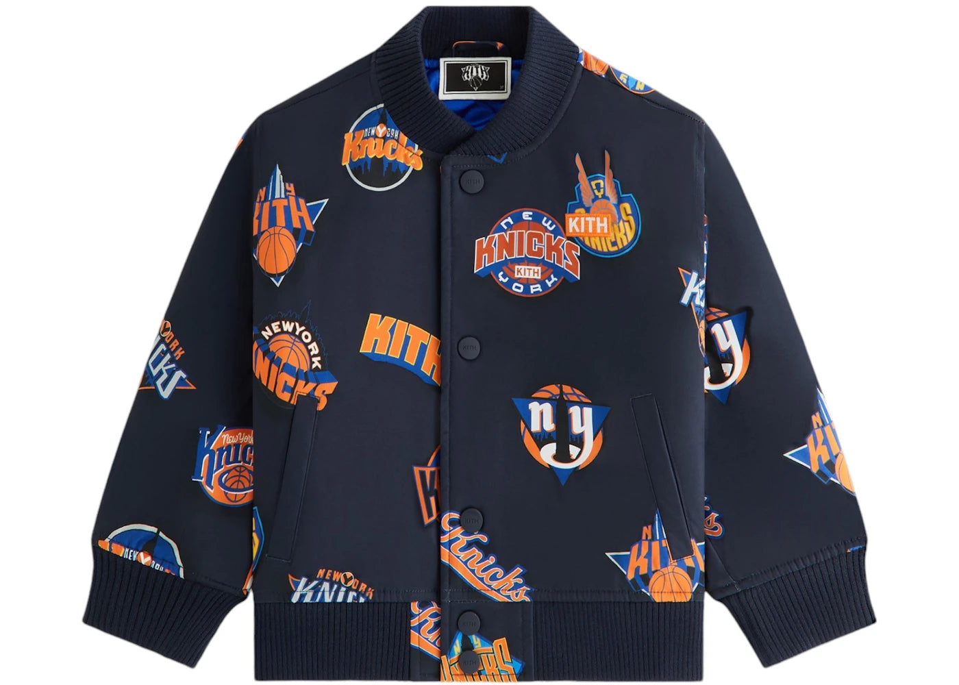 Kith x New York Knicks Kids Printed Bomber Jacket Nocturnal