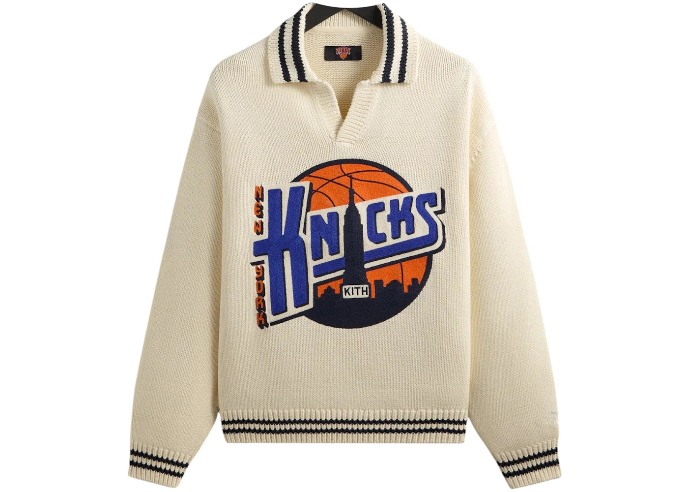 Kith x New York Knicks Nelson Rugby Sweater Sandrift