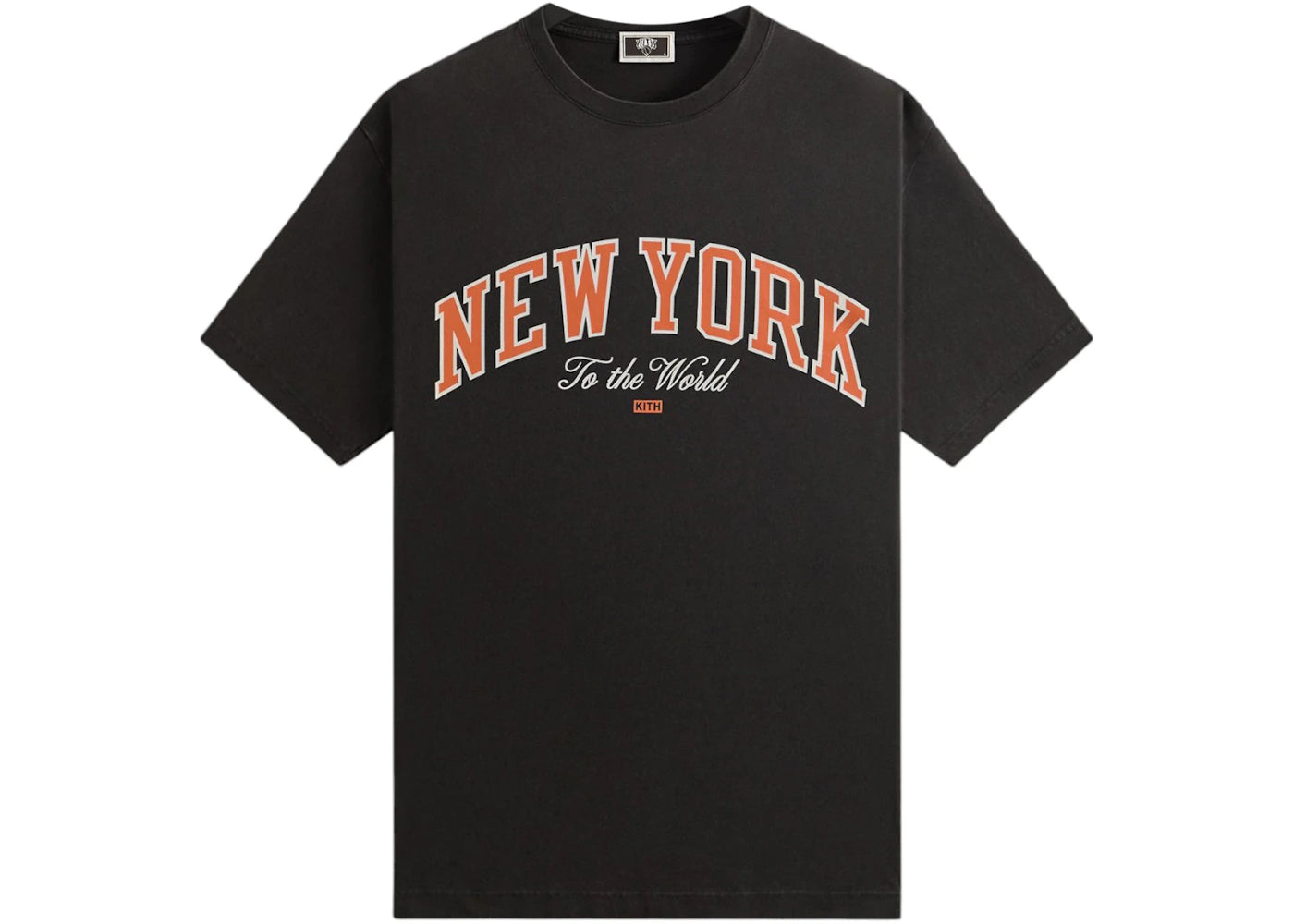 Kith x New York Knicks New York To The World Vintage Tee Black