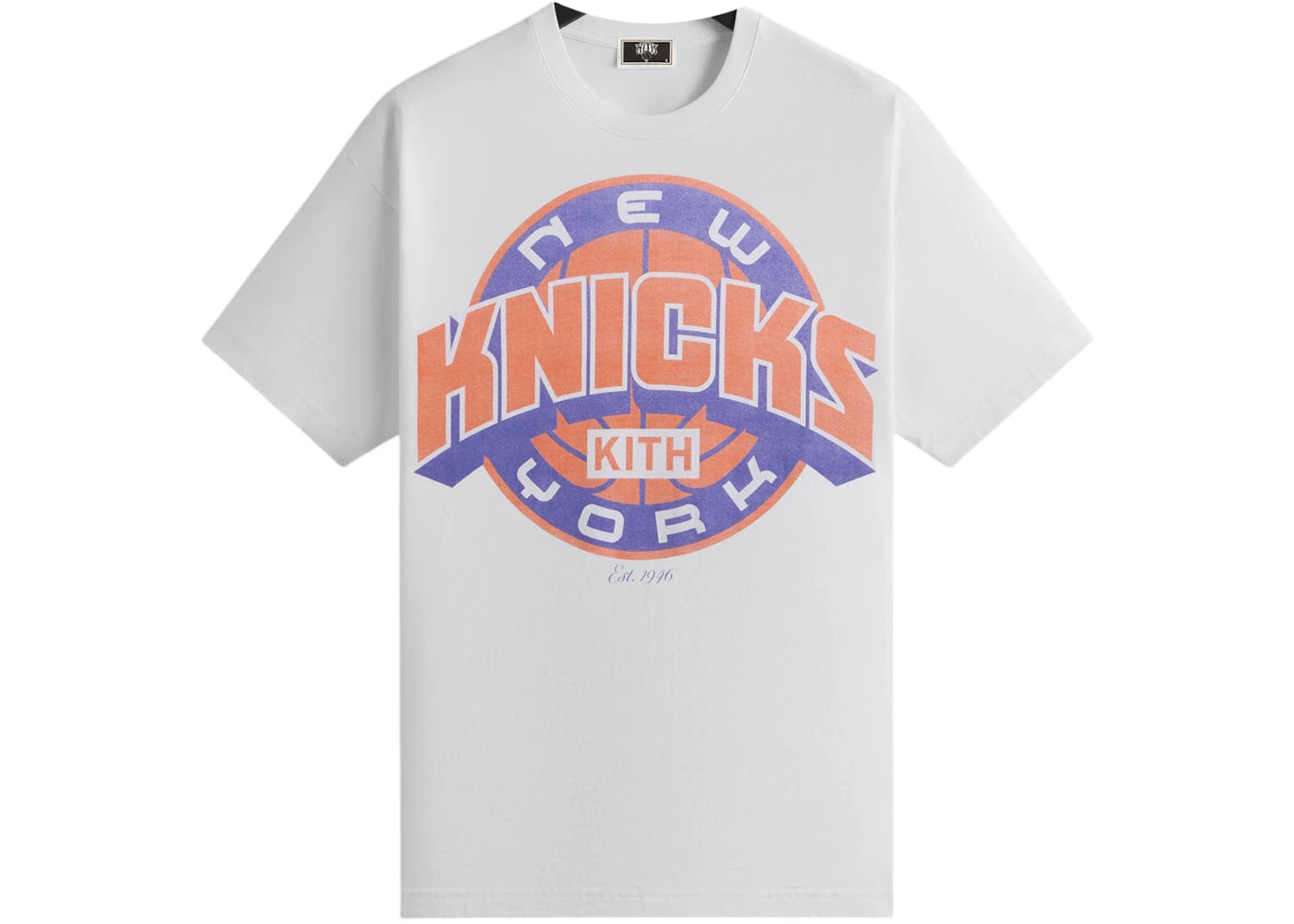 Kith x New York Knicks Showtime Vintage Tee White