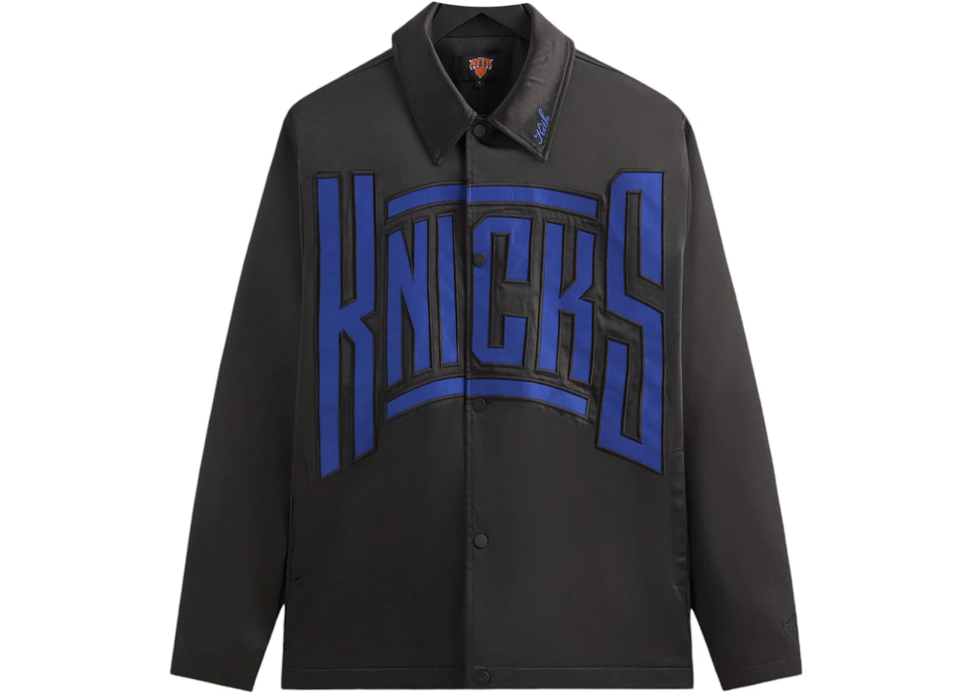 Kith x New York Knicks Snap Front Coaches Jacket Black