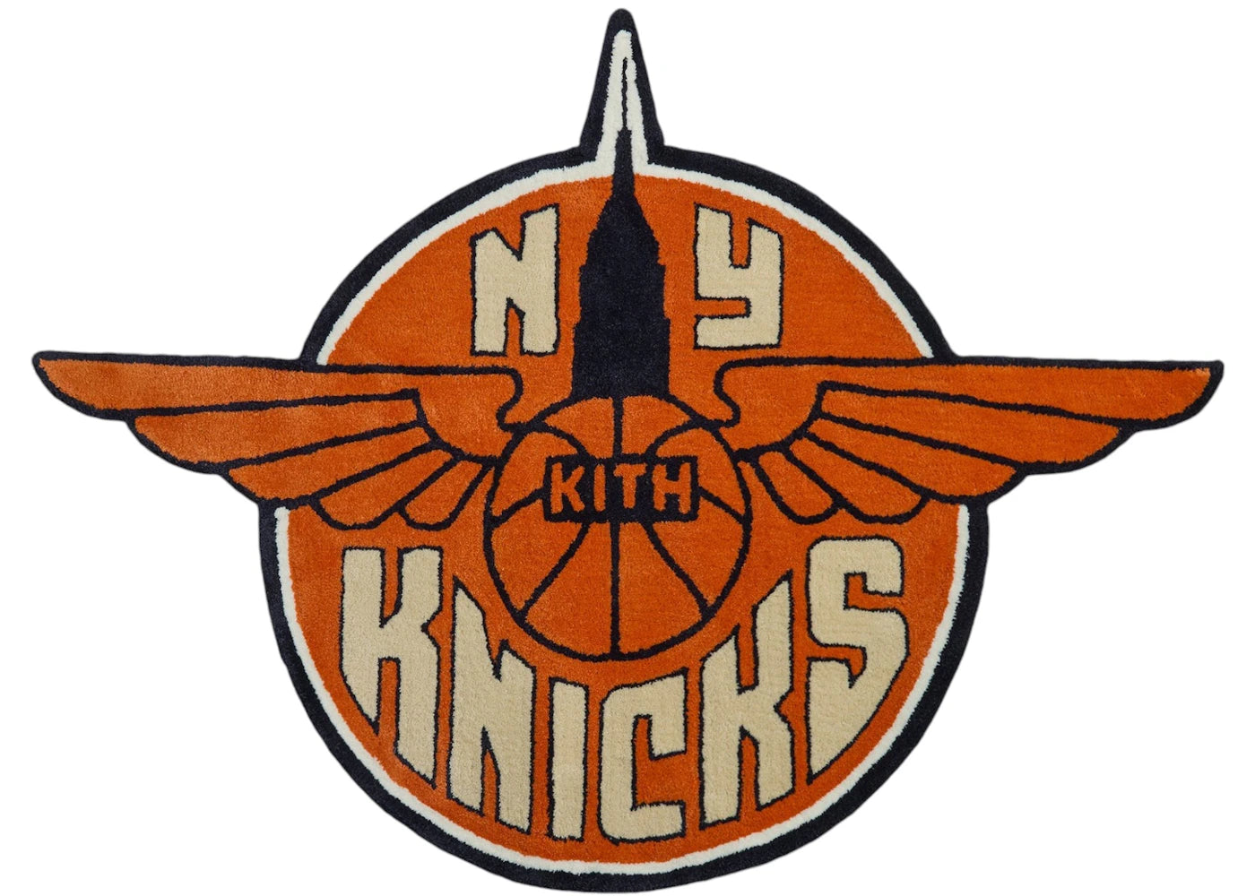 Kith x New York Knicks Wingman Logo Rug Multi