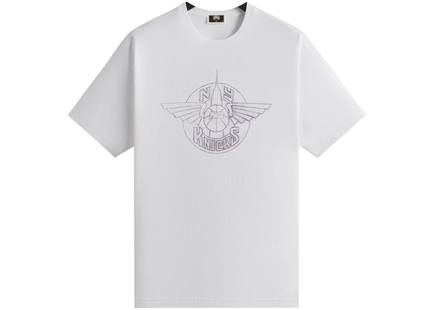 Kith x New York Knicks Wingman Sketch Vintage Tee White