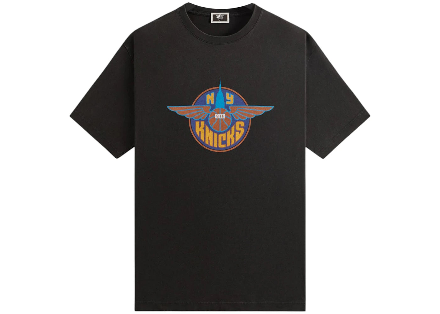 Kith x New York Knicks Wingman Vintage Tee Black
