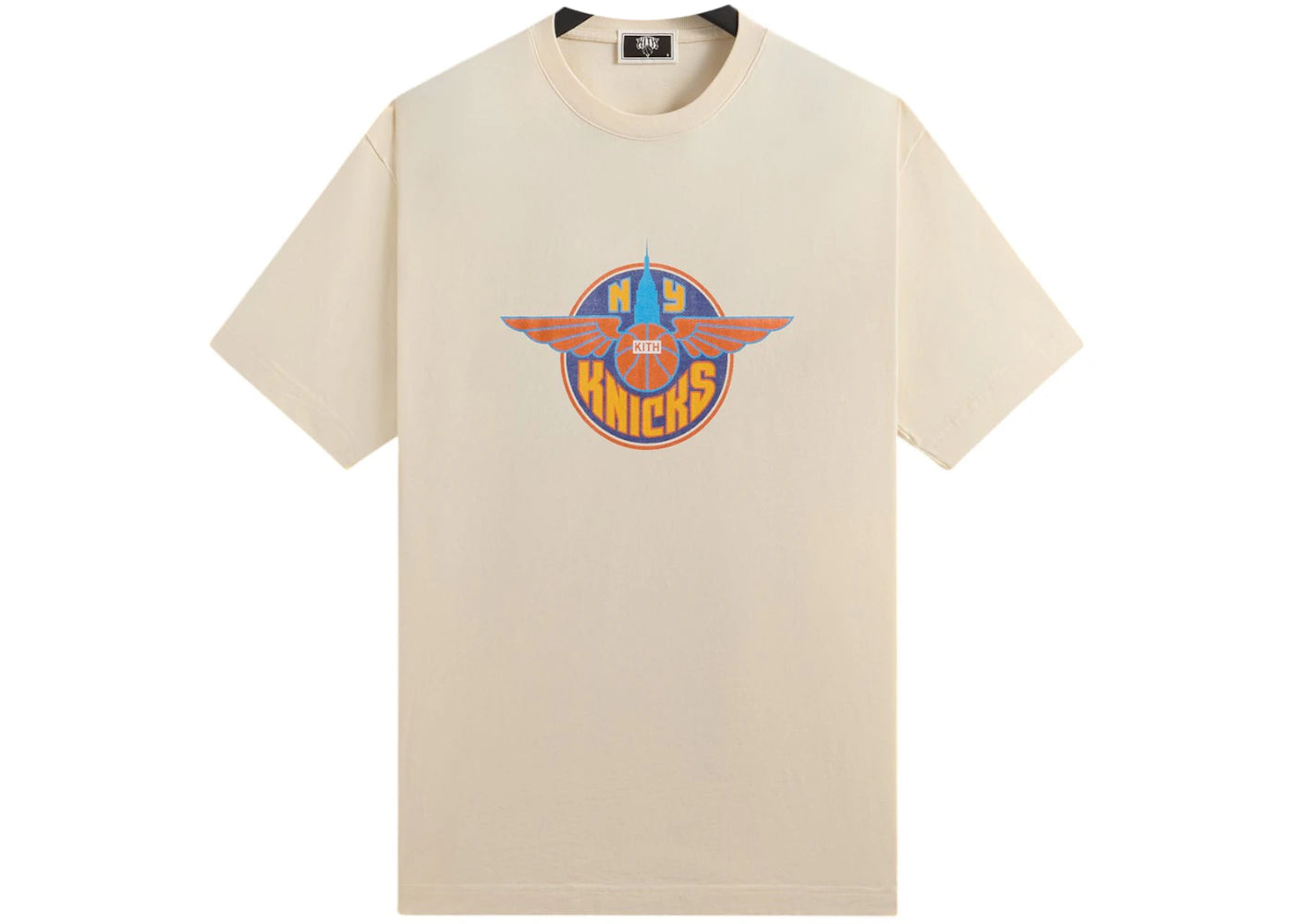 Kith x New York Knicks Wingman Vintage Tee Sandrift