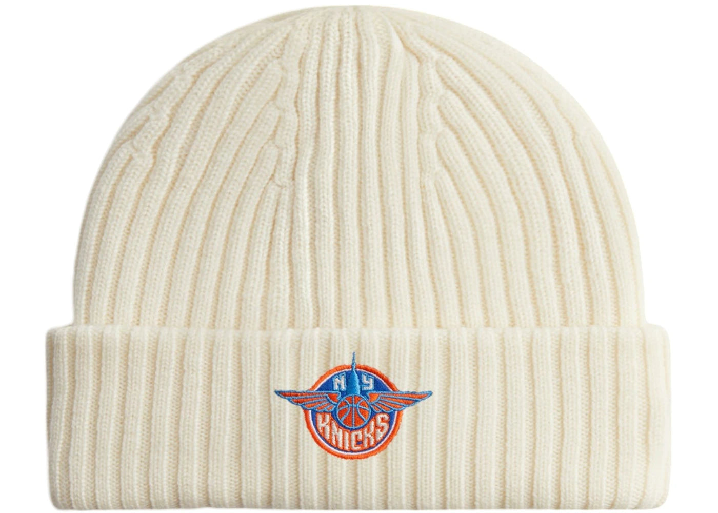 Kith x New York Knicks Wings Logo Beanie Sandrift