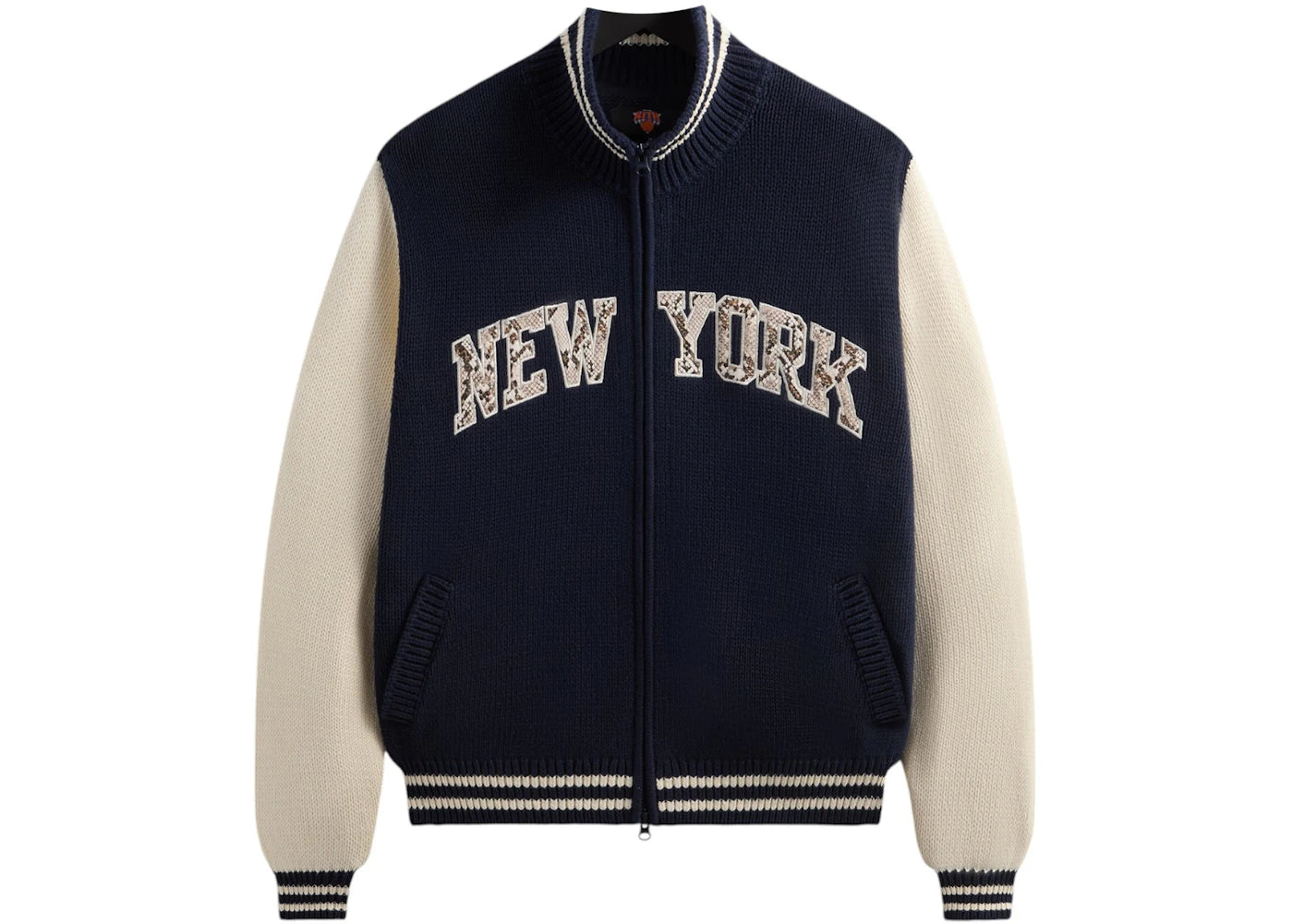 Kith x New York Knicks Wyona Full Zip Sweater Nocturnal