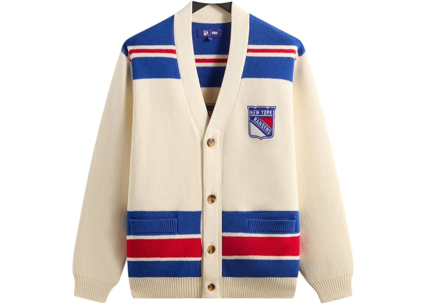 Kith x New York Rangers Cypress Cardigan Sandrift