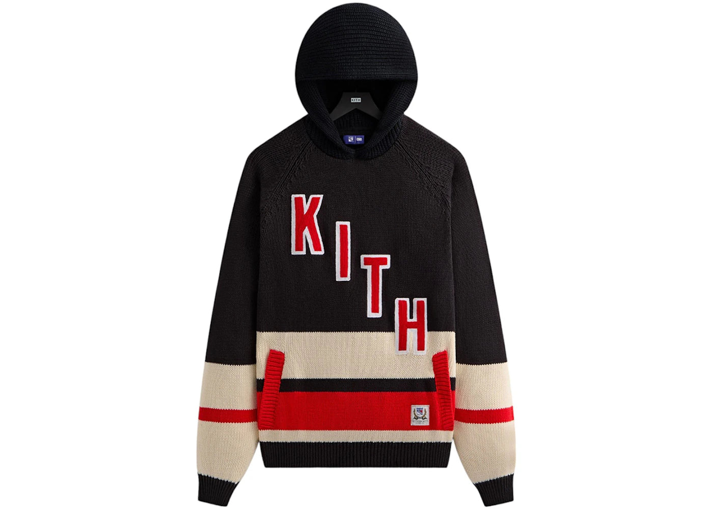 Kith x New York Rangers Hooded Delk Sweater Black