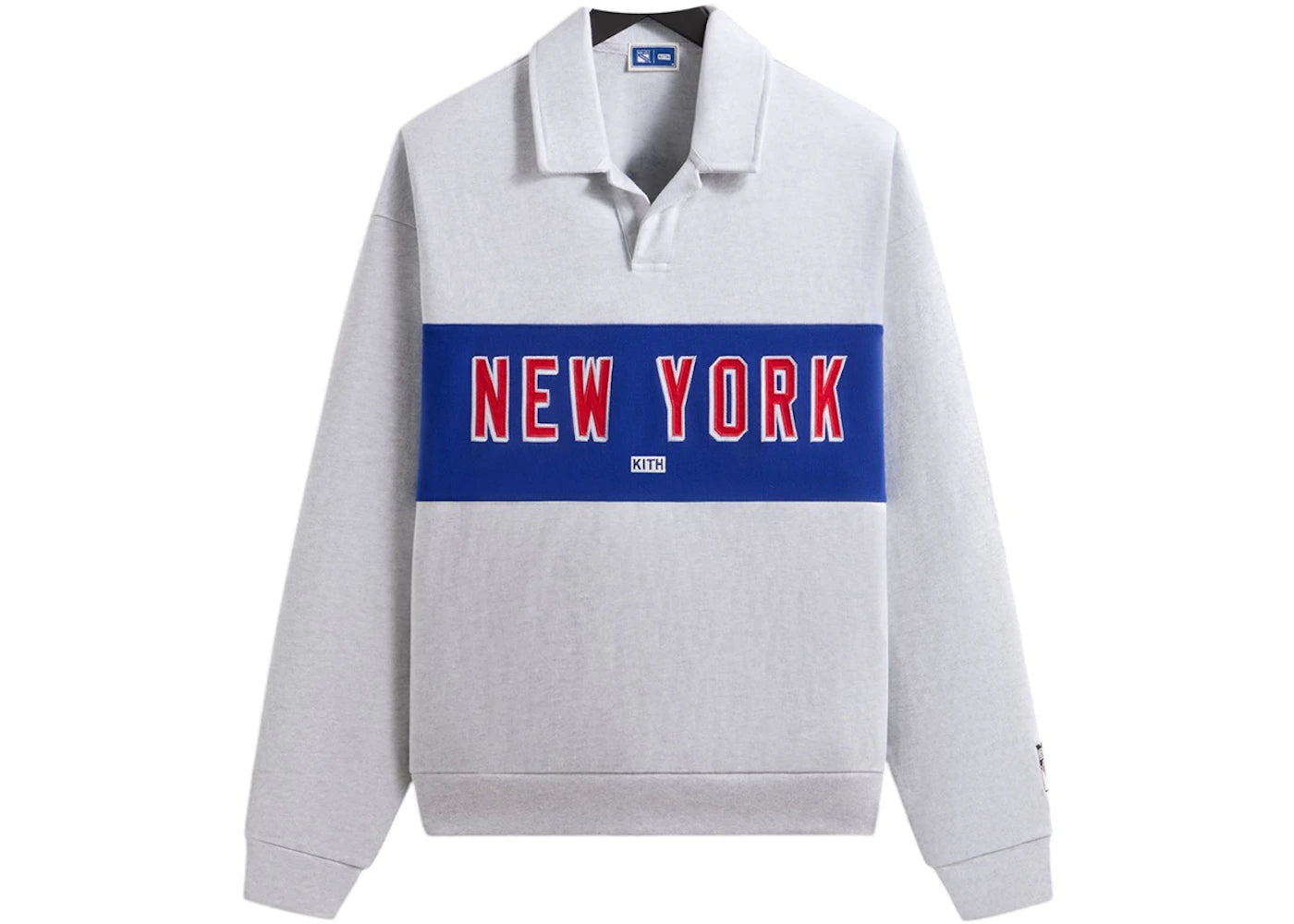 Kith x New York Rangers New York Nelson Rugby Light Heather Grey