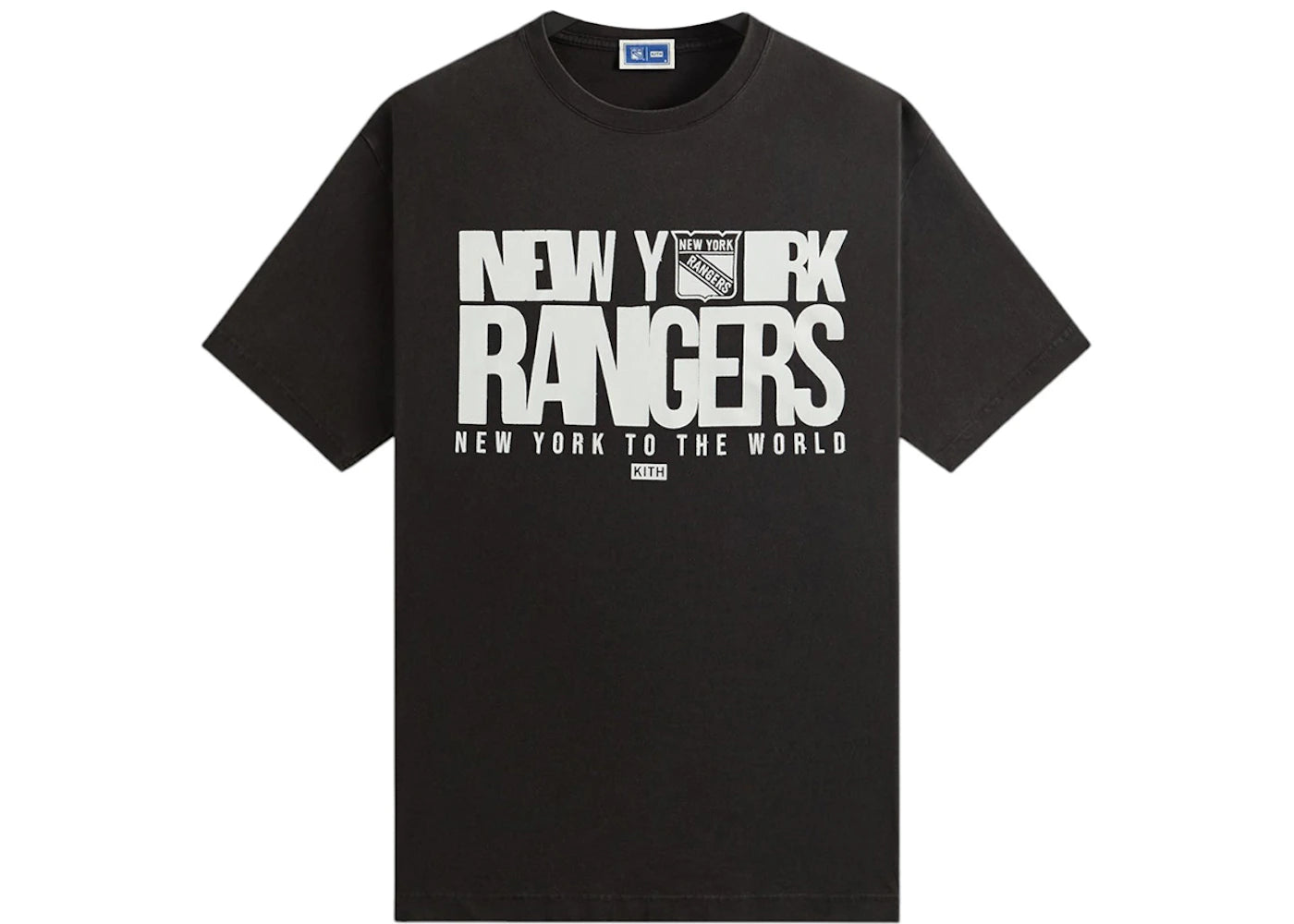 Kith x New York Rangers New York To The World Vintage Tee Black