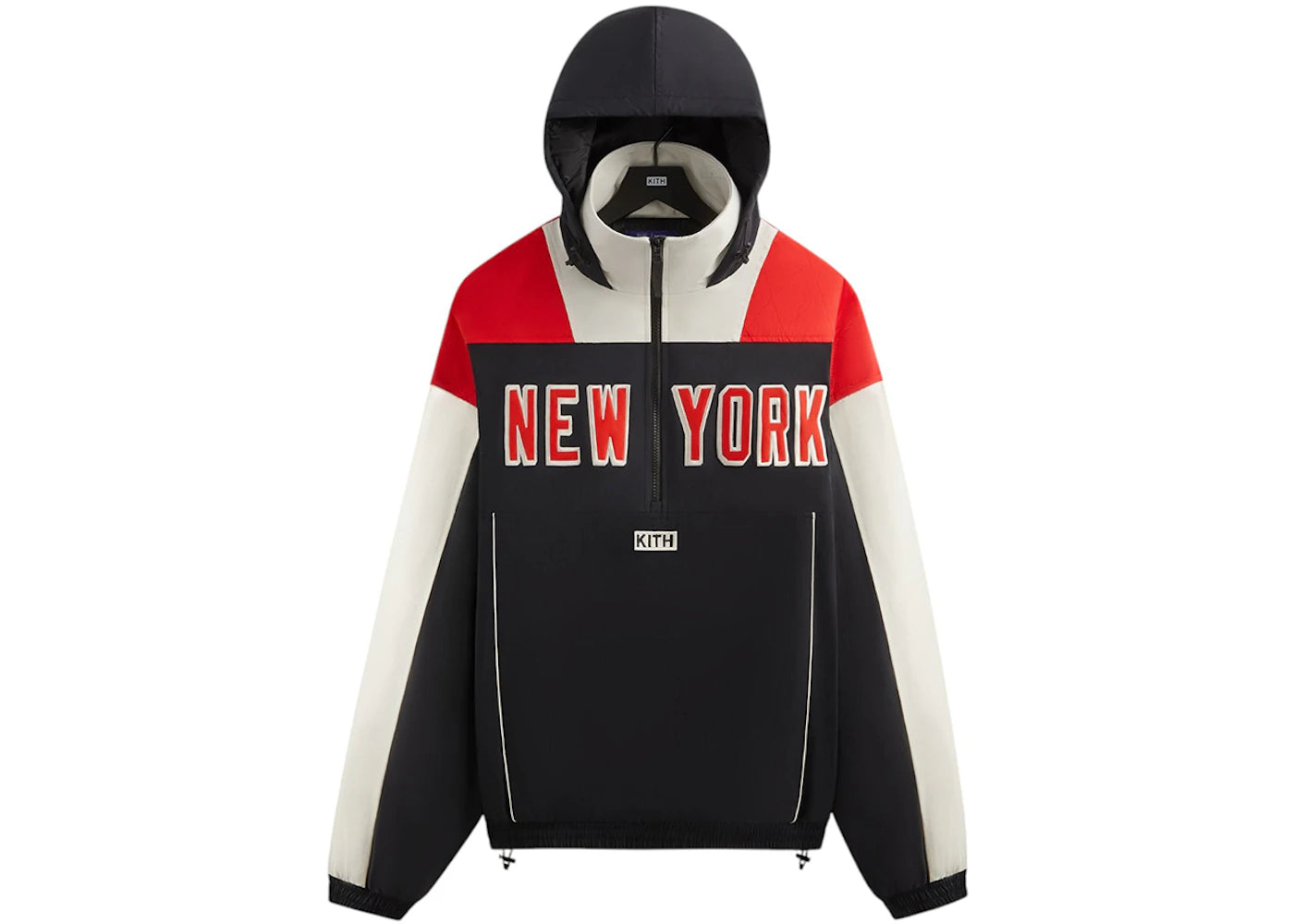 Kith x New York Rangers Quarter Zip Anorak Black