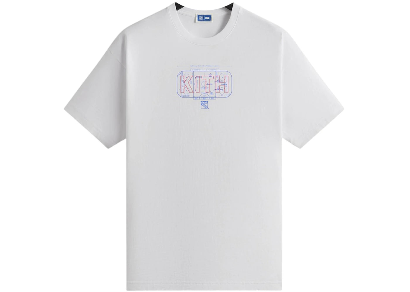 Kith x New York Rangers Rink Vintage Tee White
