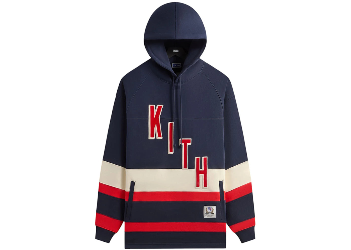 Kith x New York Rangers Skewed Delk Hoodie Nocturnal