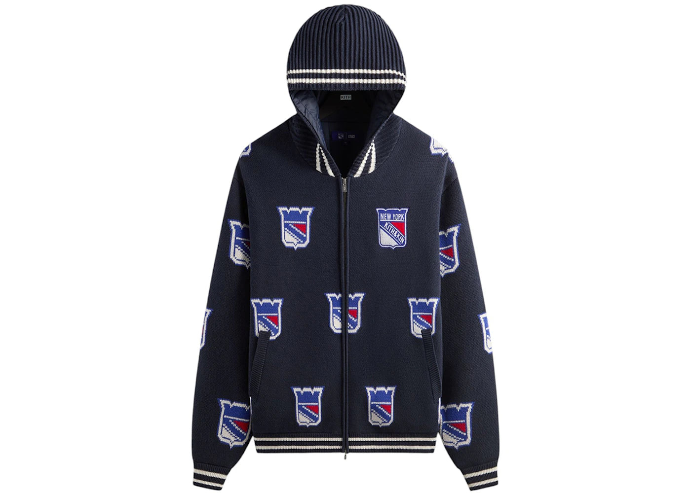 Kith x New York Rangers Wyona Full Zip With Hood Nocturnal