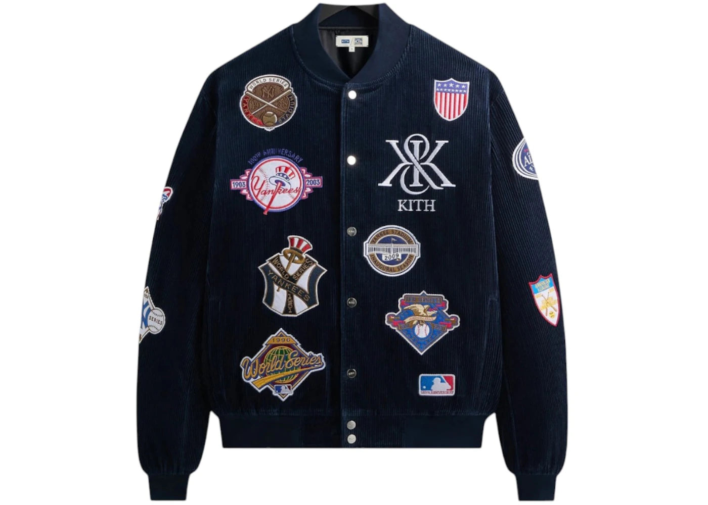 Kith x New York Yankees Corduroy Avery Bomber Jacket Nocturnal