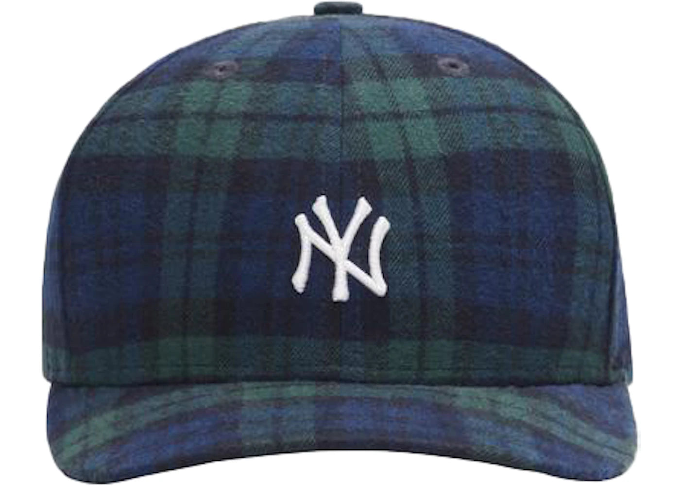 Kith x New York Yankees Plaid New Era Cap Blackwatch