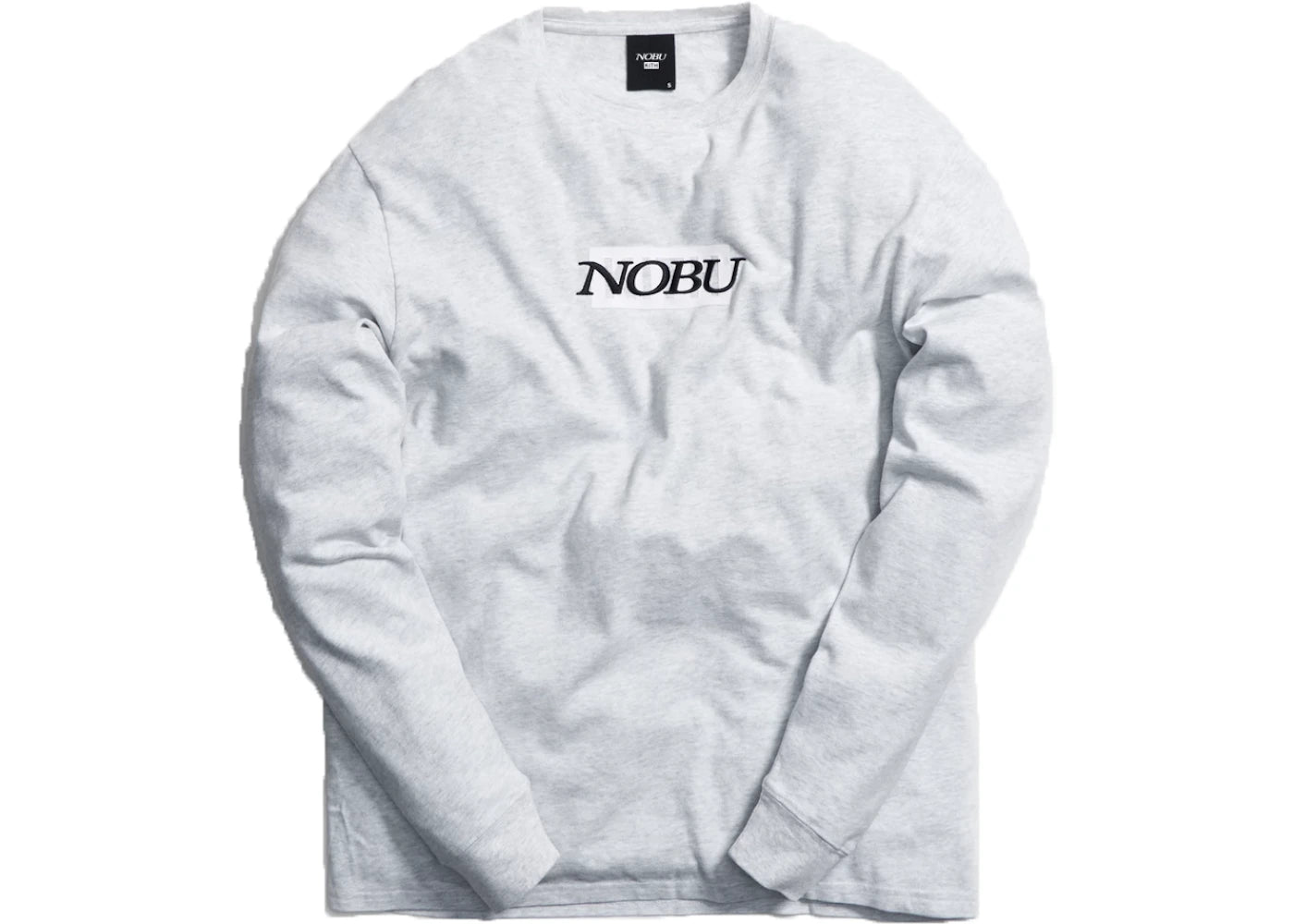 Kith x Nobu Classic Logo L/S Tee Light Heather Grey