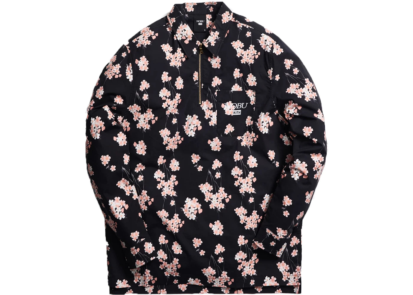 Kith x Nobu Quarter-Zip Button-Up Black