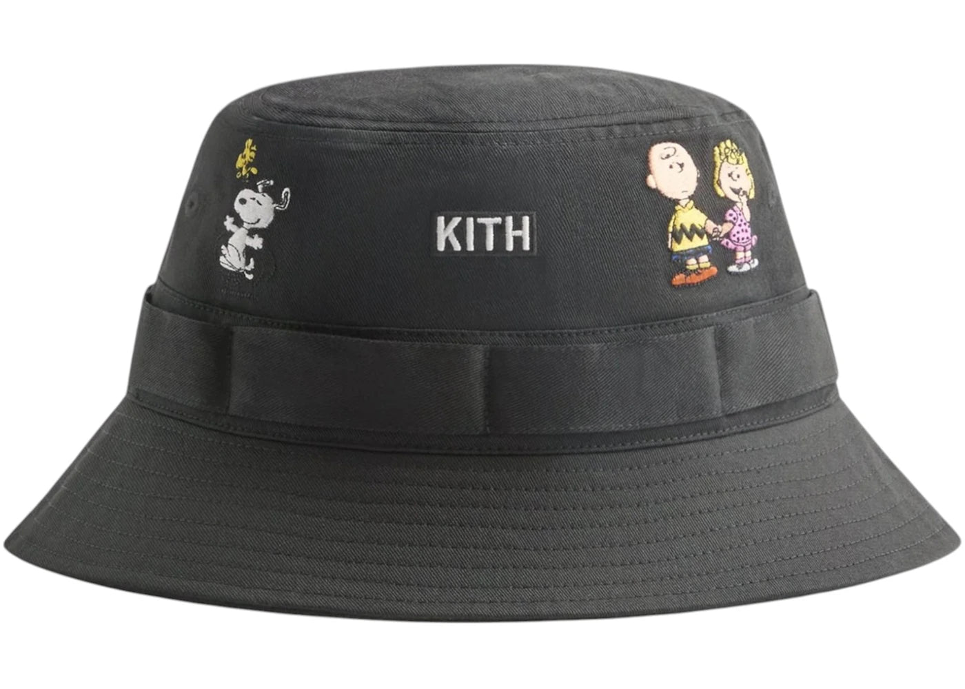 Kith x Peanuts 75 Clemens Bucket Hat Black