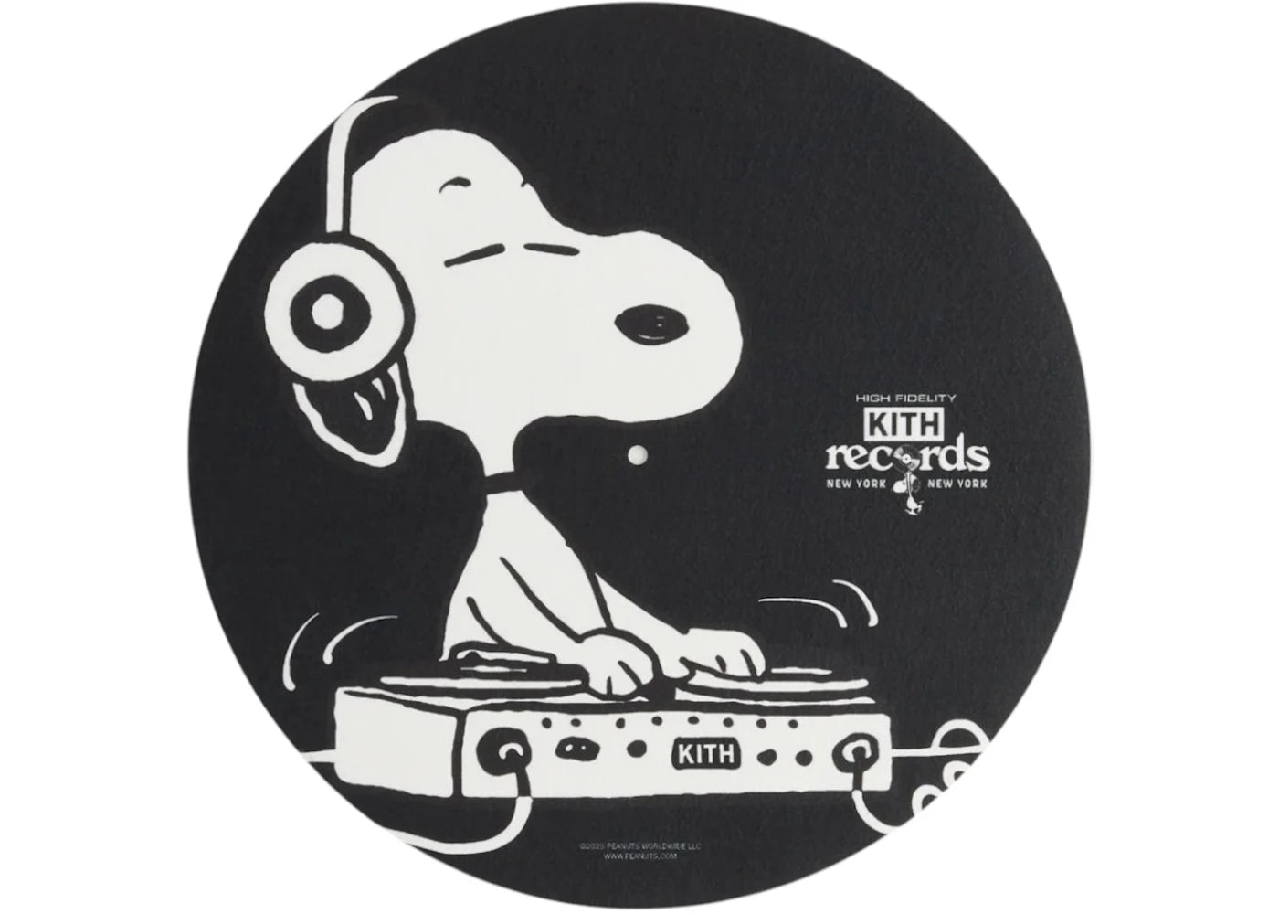 Kith x Peanuts DJ Snoopy Slip Mat Black