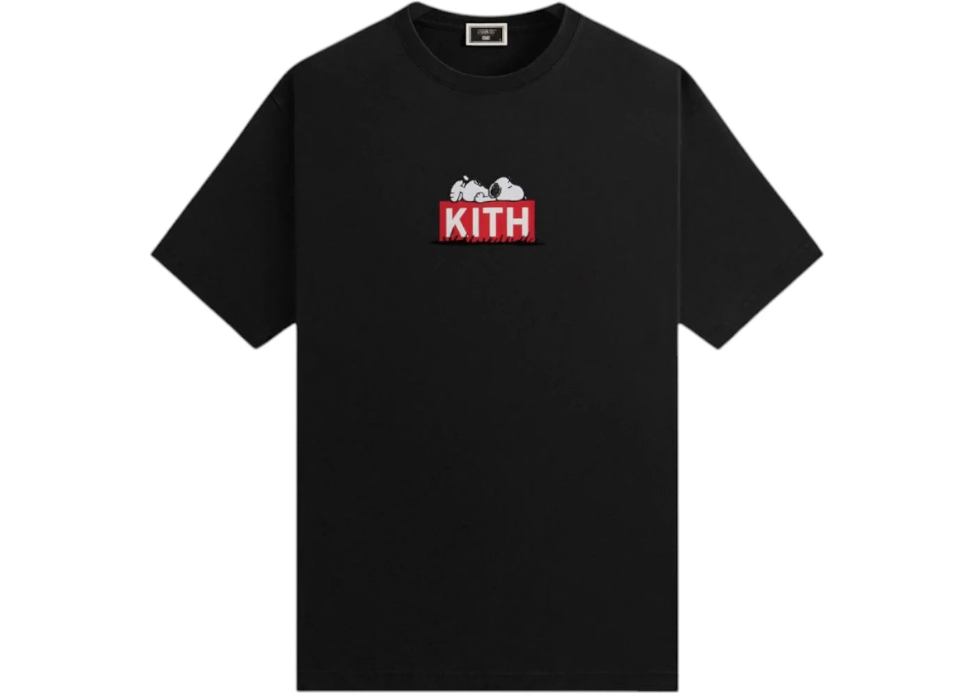 Kith x Peanuts Doghouse Classic Logo Tee Black