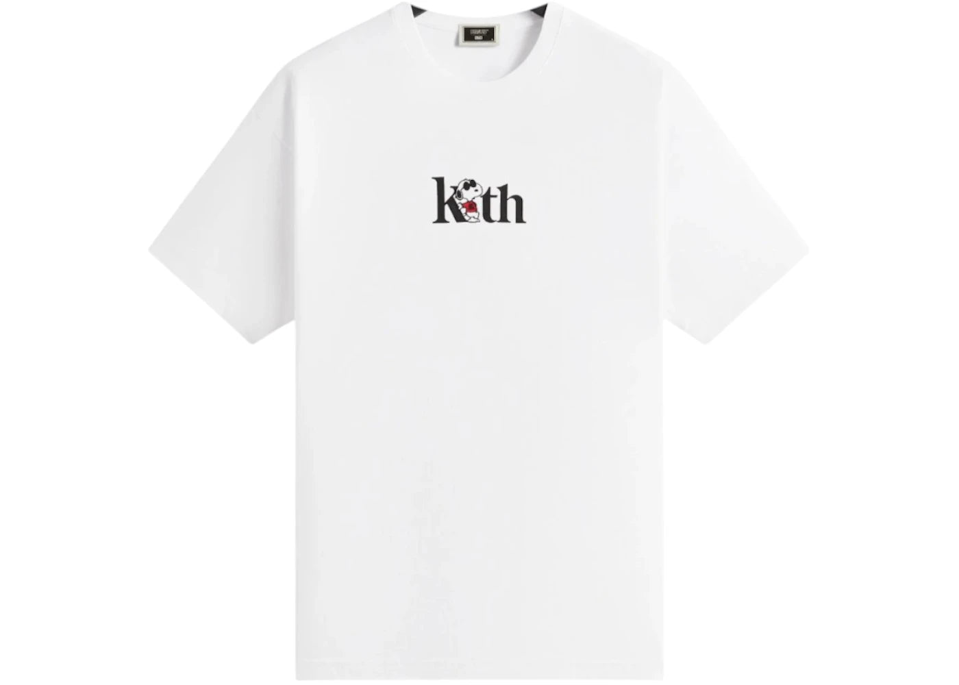 Kith x Peanuts Joe Cool Serif Tee White