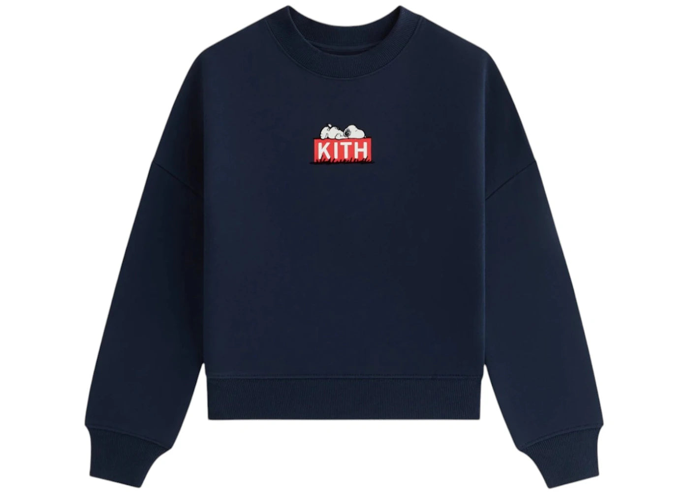 Kith x Peanuts Kids Doghouse Classic Logo Crewneck Nocturnal