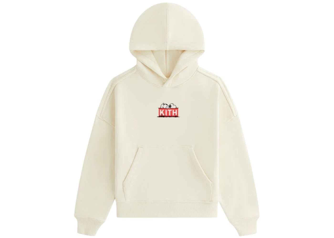 Kith x Peanuts Kids Doghouse Classic Logo Hoodie Sandrift