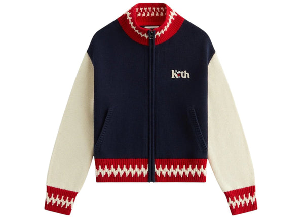 Kith x Peanuts Kids Globe Wyona Full Zip Sweater Nocturnal – Side