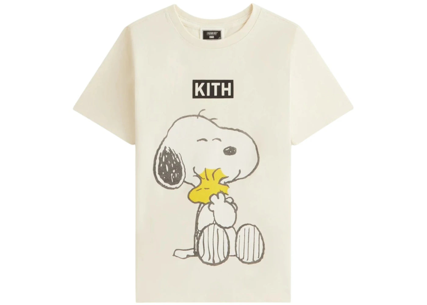 Kith x Peanuts Kids Hug Vintage Tee Sandrift