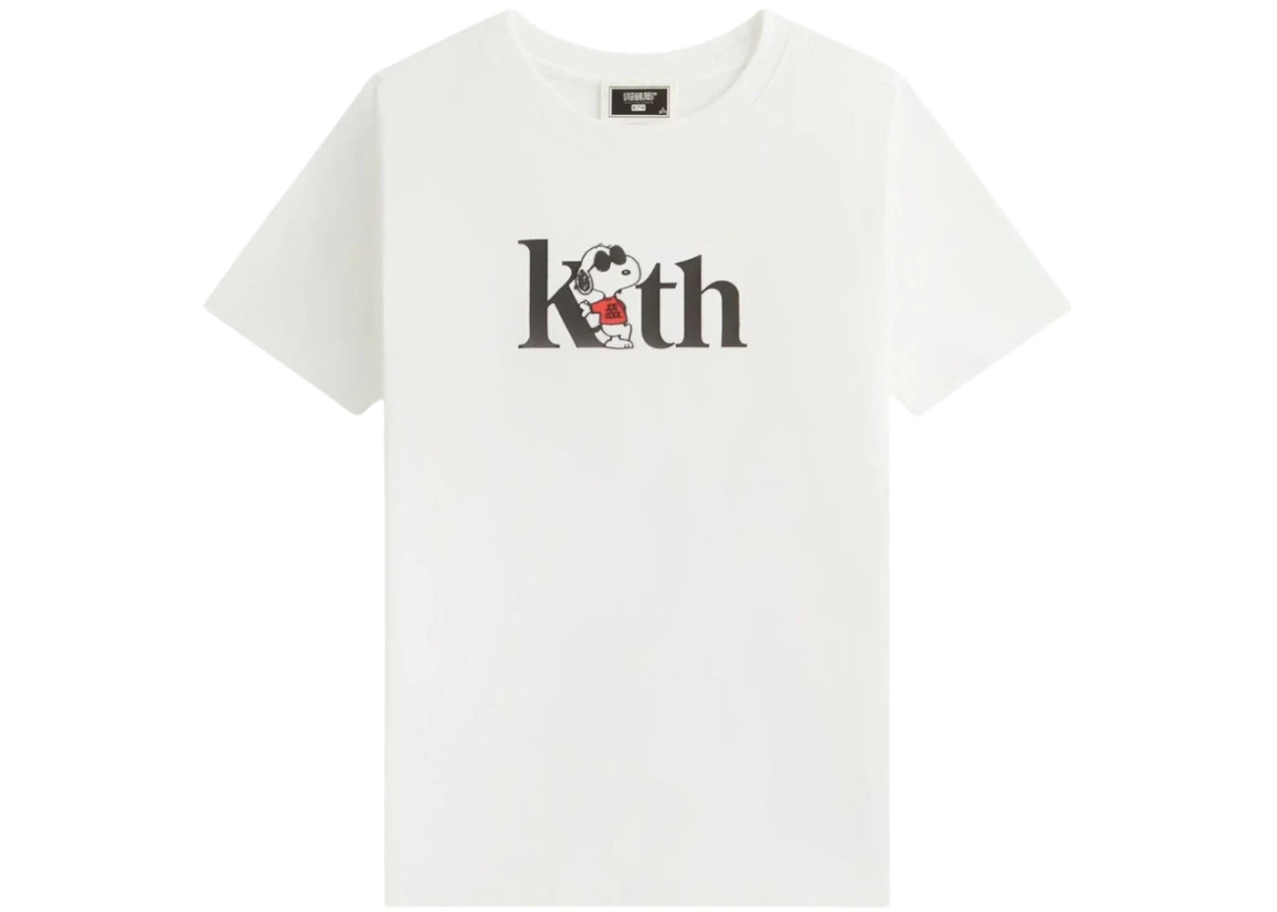 Kith x Peanuts Kids Joe Cool Serif Tee White