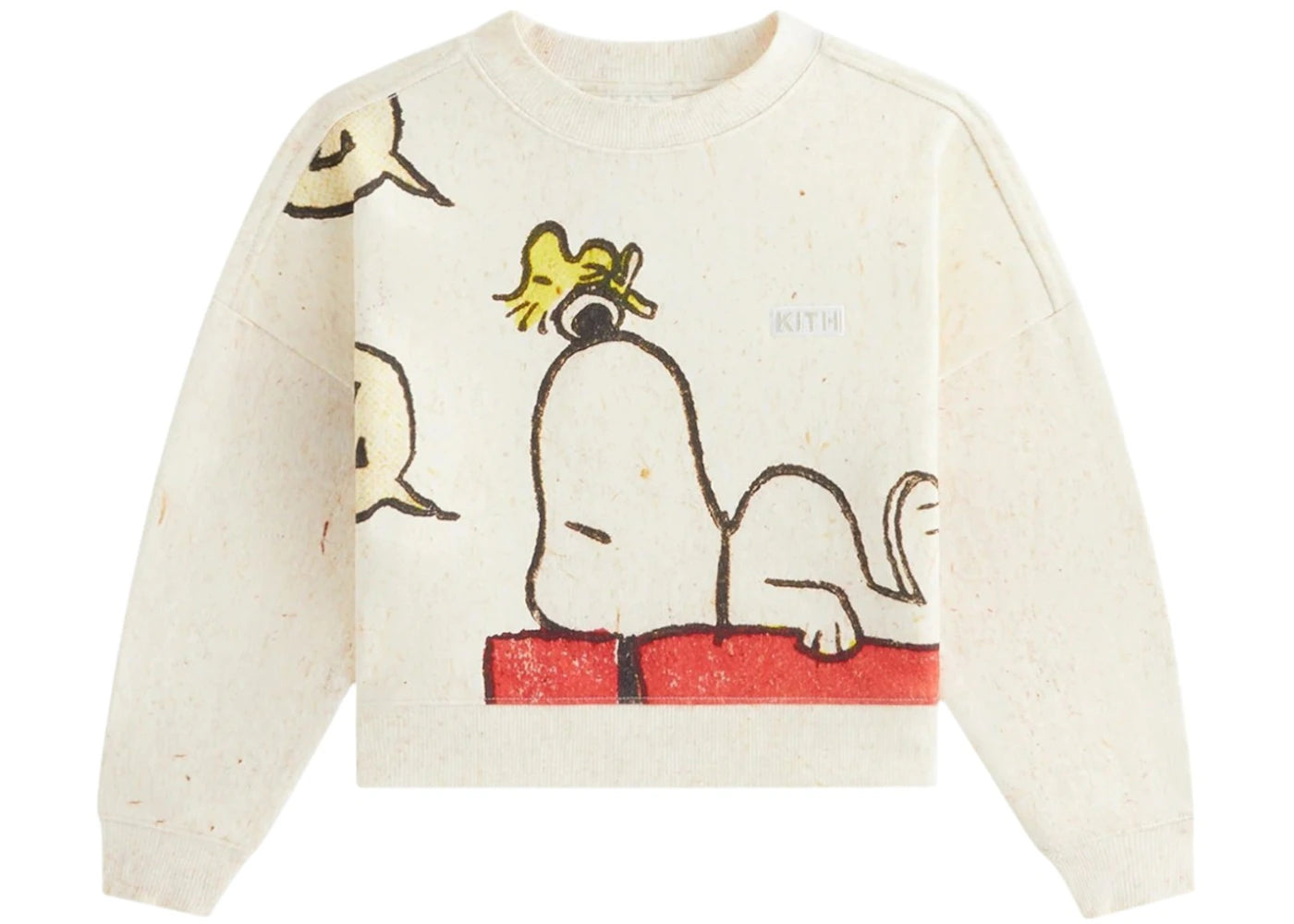 Kith x Peanuts Kids Sleeping Doghouse Crewneck Sandrift