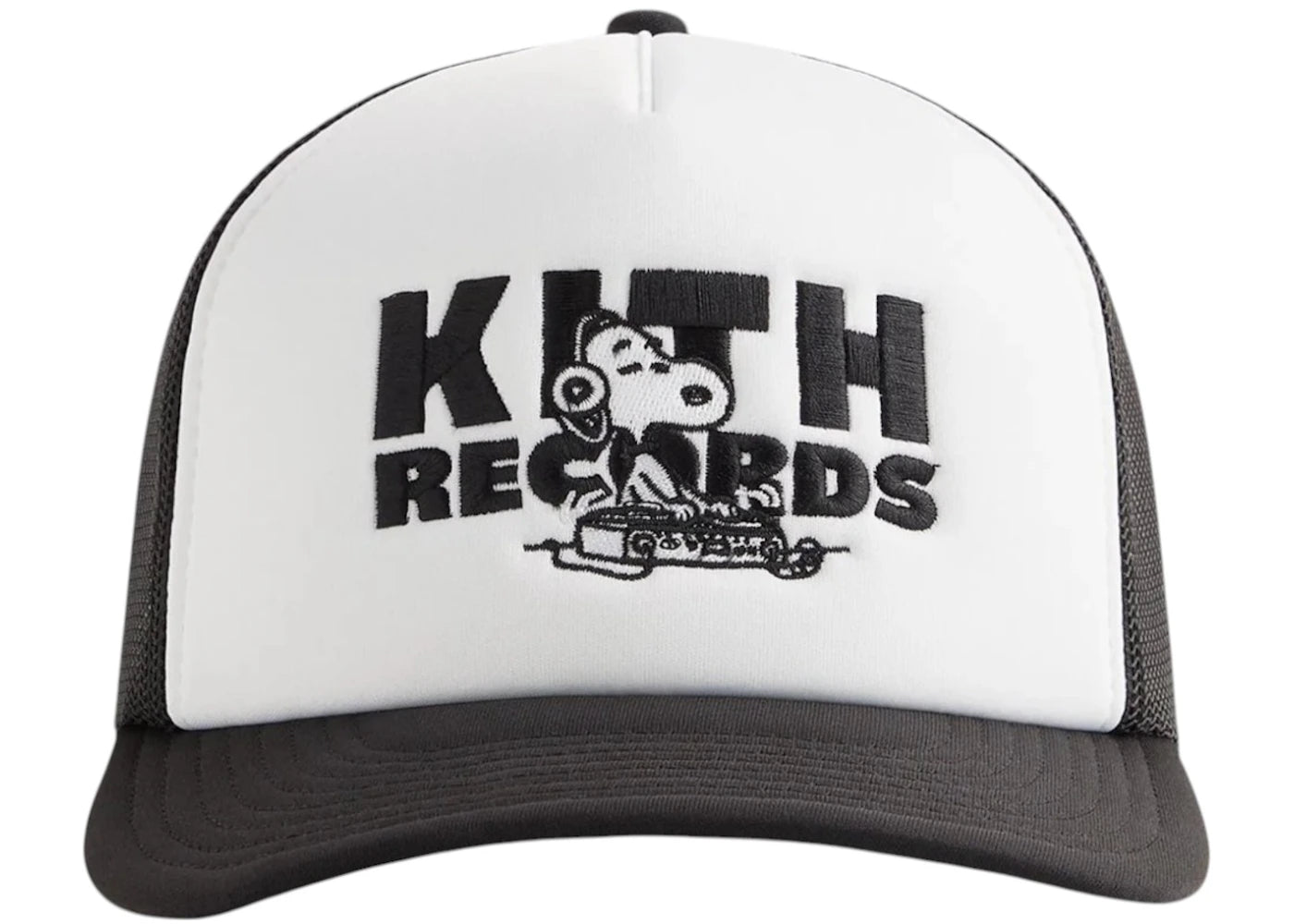 Kith x Peanuts Kith Records Nolan Poly Foam Trucker Black
