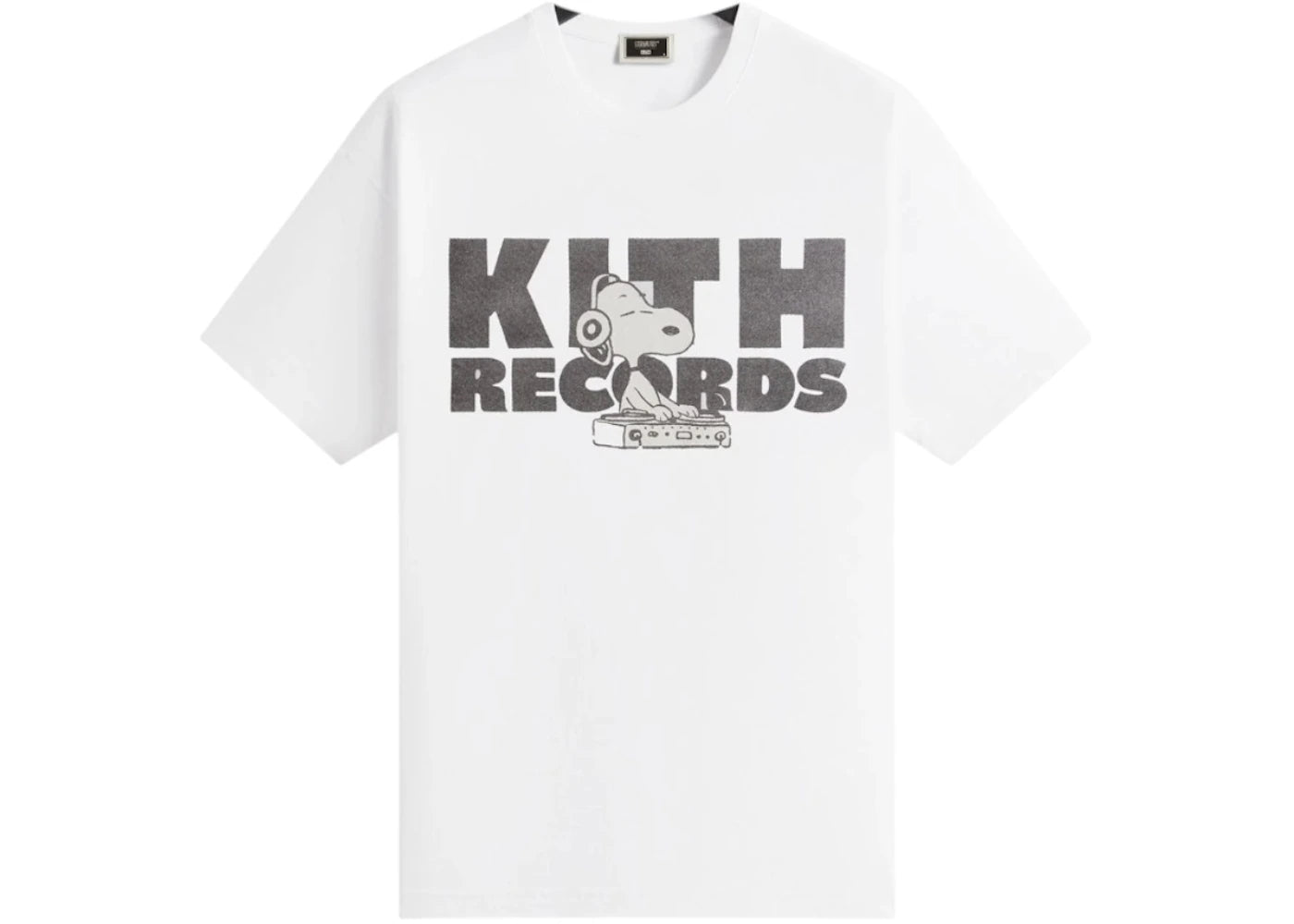 Kith x Peanuts Kith Records Vintage Tee White