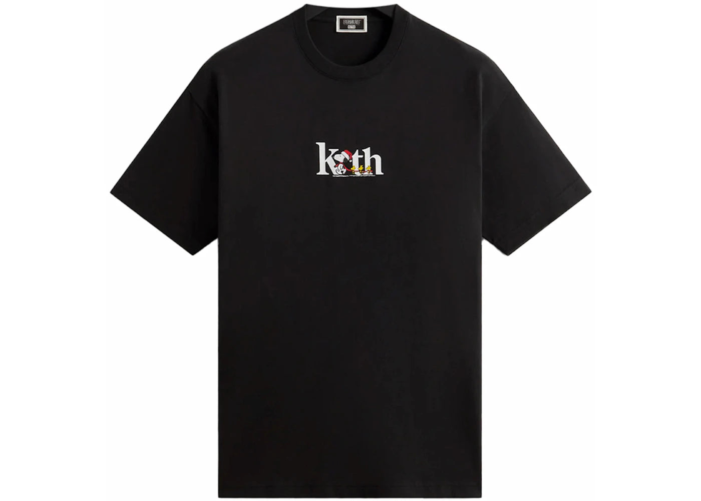 Kith x Peanuts Serif Tee Black