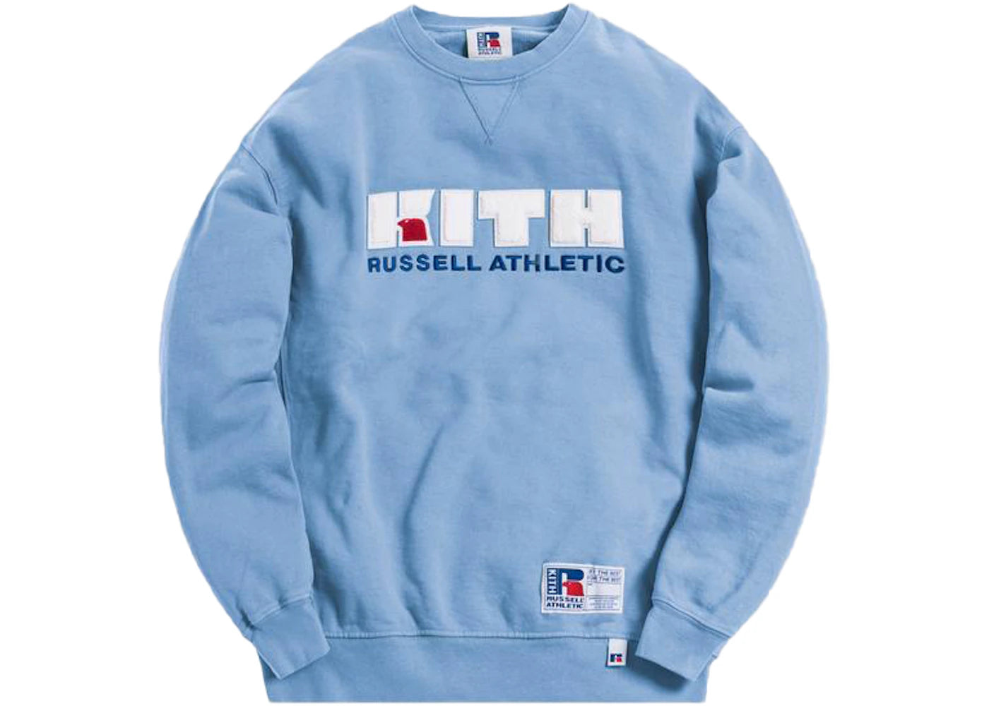 Kith x Russell Athletic Varsity Logo Crewneck Blue Shadow