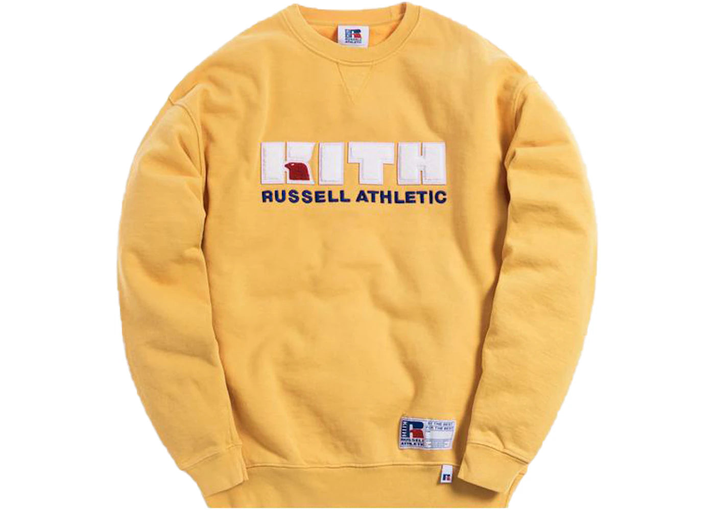 Kith x Russell Athletic Varsity Logo Crewneck Golden Apricot