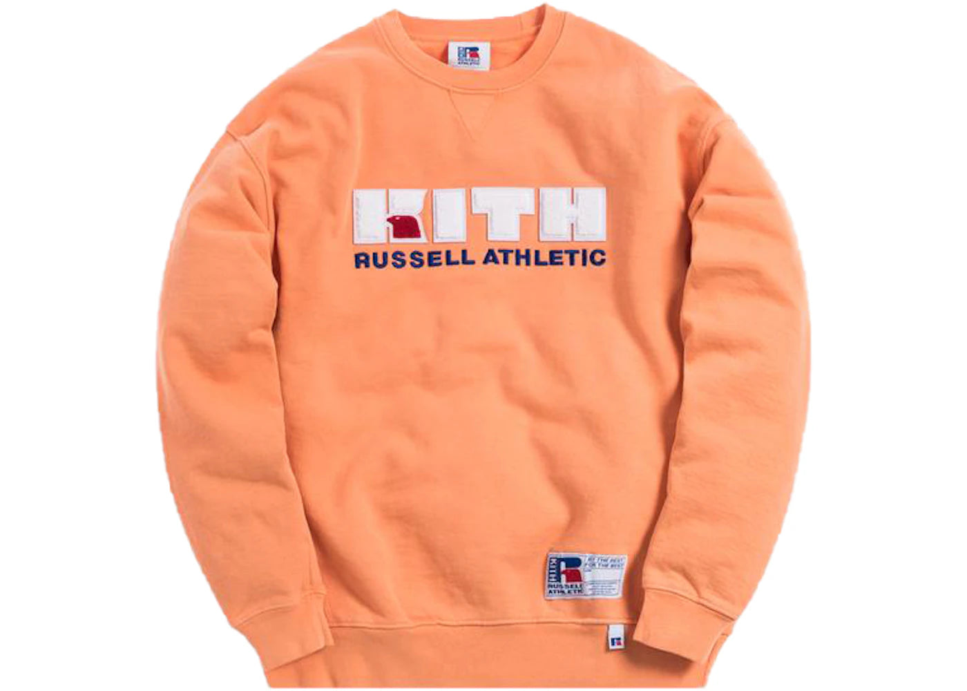 Kith x Russell Athletic Varsity Logo Crewneck Muskmelon