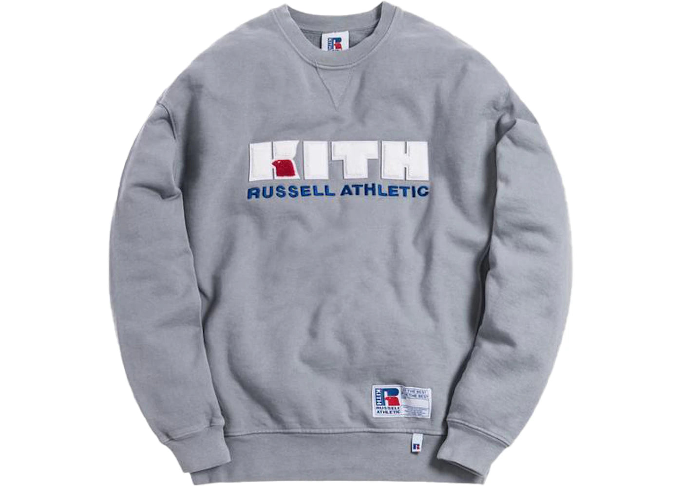 Kith x Russell Athletic Varsity Logo Crewneck Quarry