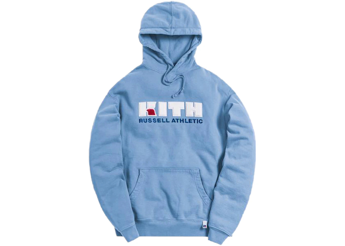 Kith x Russell Athletic Varsity Logo Hoodie Blue Shadow