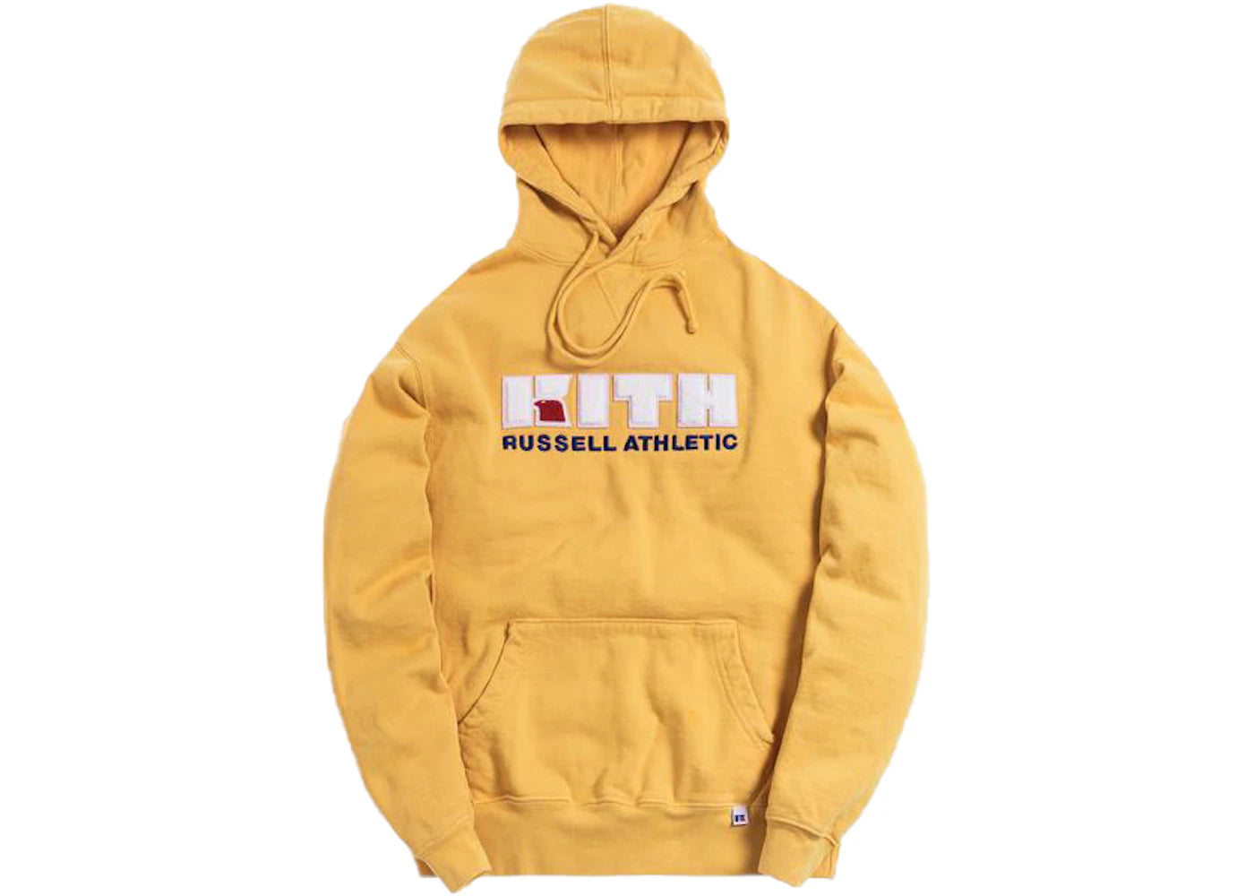 Kith x Russell Athletic Varsity Logo Hoodie Golden Apricot