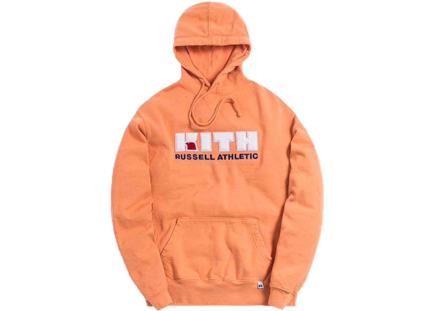 Kith x Russell Athletic Varsity Logo Hoodie Muskmelon