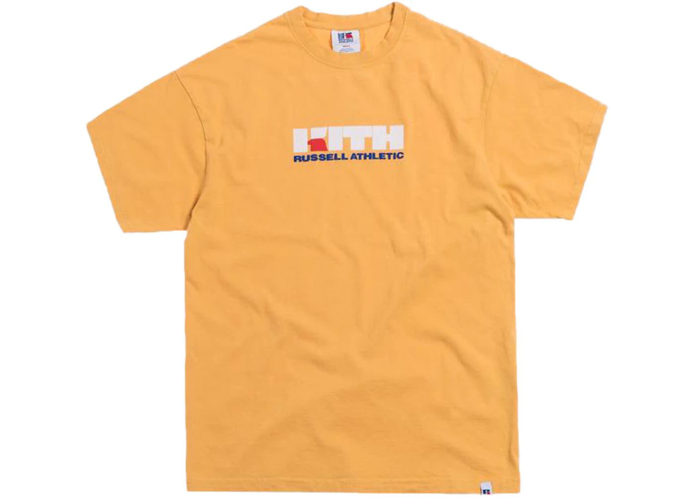 Kith x Russell Athletic Varsity Logo Tee Golden Apricot