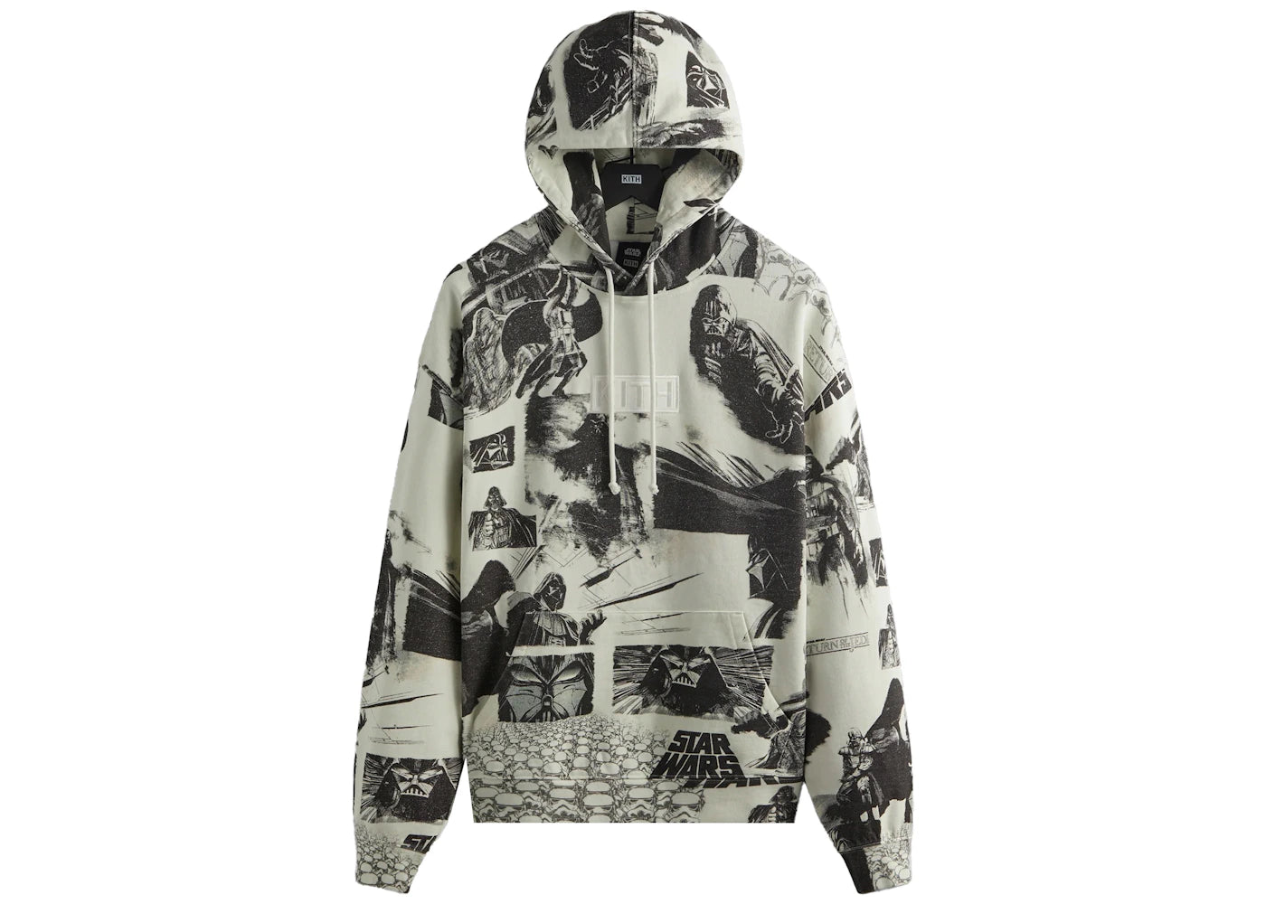 Kith x STAR WARS Darth Vader Illustration Hoodie Waffle