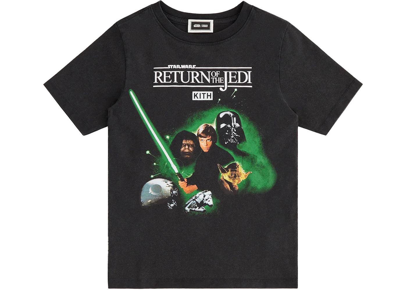 Kith x STAR WARS Kids Luke Poster Vintage Tee Black