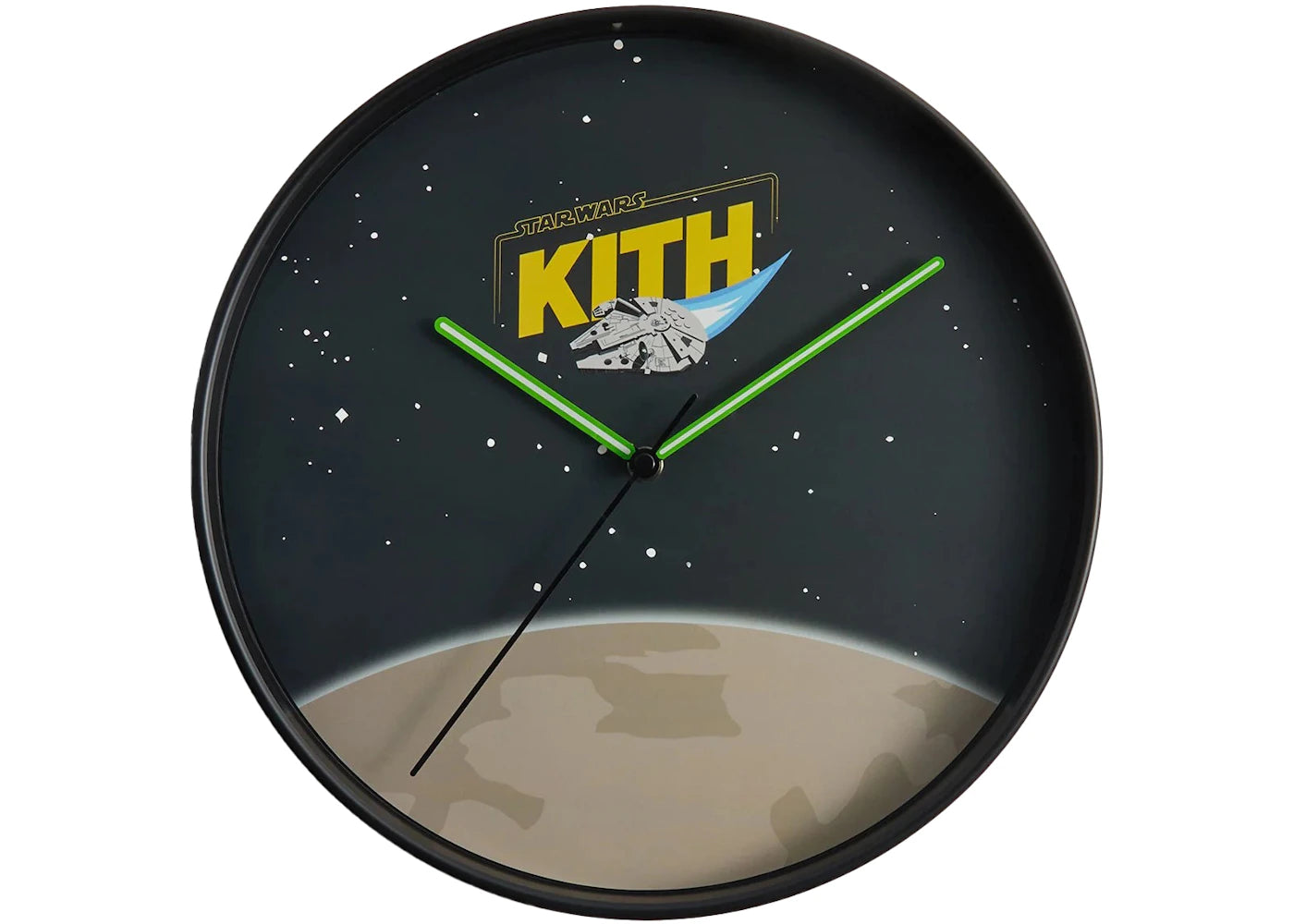 Kith x STAR WARS Millennium Falcon Ship Wall Clock Black