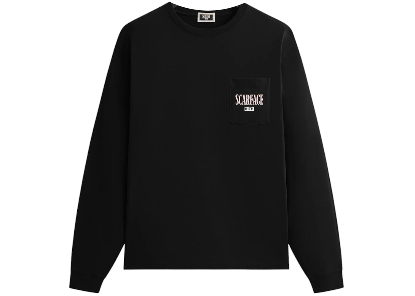Kith x Scarface Statue Long Sleeve Pocket Tee Black